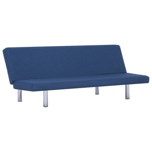 Festnight Clic Clac Bench Polyvalent Adjustable Sofa Bed Blue Polyester