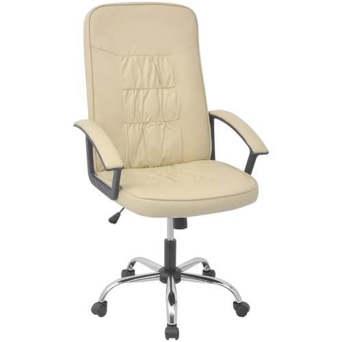 

office chair artificial leather 67x70 cm cream