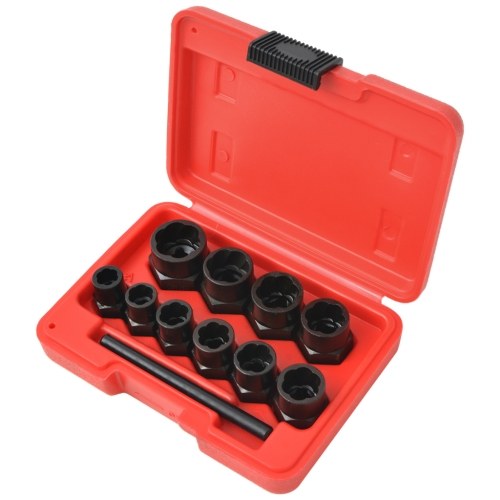 Damaged bolt and nut extractor kit 11 pieces steel