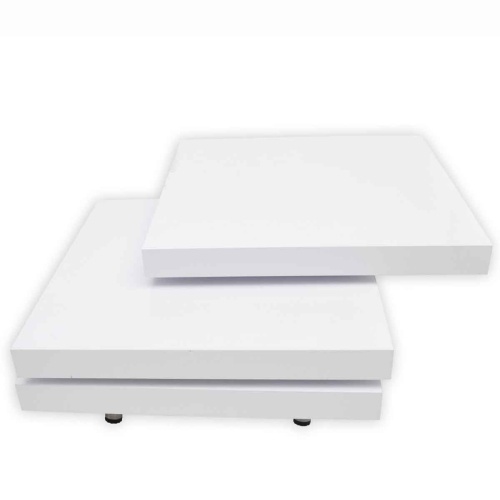

Coffee Table 3 Layers White High Gloss
