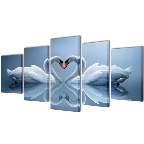

Холст Стена печати Набор Swan 79 "х 39"