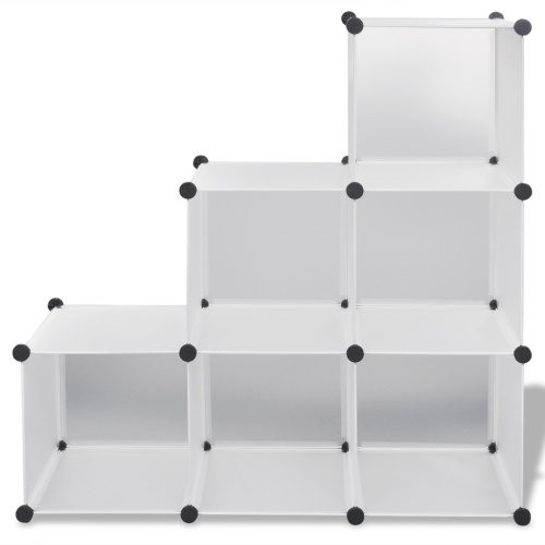 

Белый кубический органайзер с 6 отсеками 43,3 "x14,6" x43,3 "