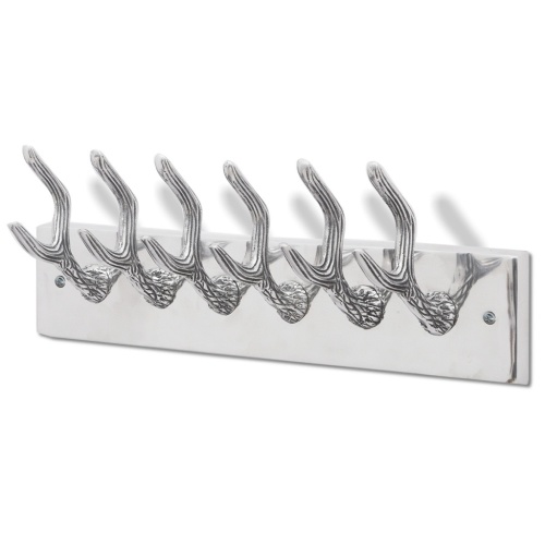 

Aluminum Wardrobe Hook Coat Rack Hat/Tie Hanger Silver