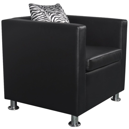 

Cube Armchair Artificial Leather Black