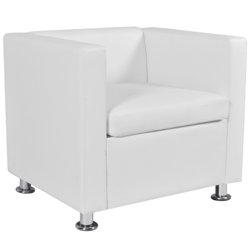

Cube Armchair Artificial Leather White