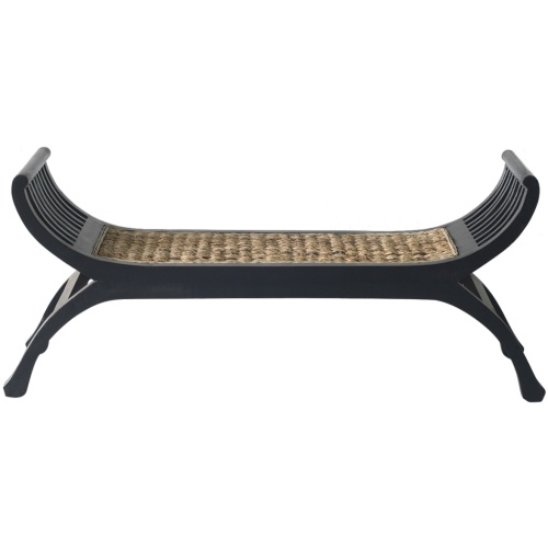 

Brown abaca bench