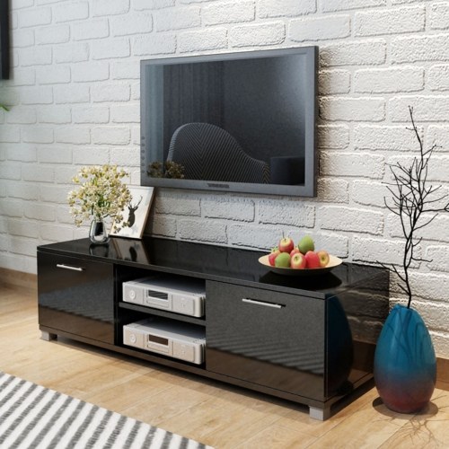 

Sideboard for TV high brightness black 120x40,3x34,7 cm