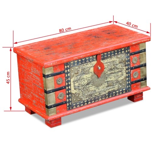 

Storage Chest Red Mango Wood 31.5"x15.7"x17.7"