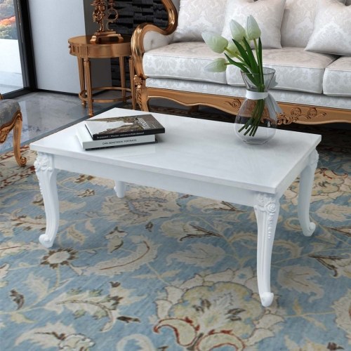 

Журнальный столик 39.4 "x23.6" x16.5 "High Gloss White