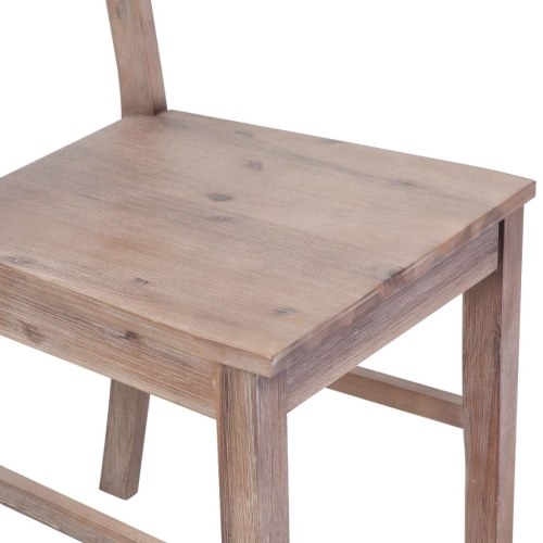 

Dining chairs 2pcs solid acacia wood 42x49x90 cm
