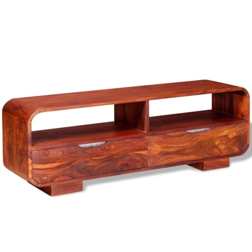 

TV cabinet in solid wood of sheesham 116x30x40 cm