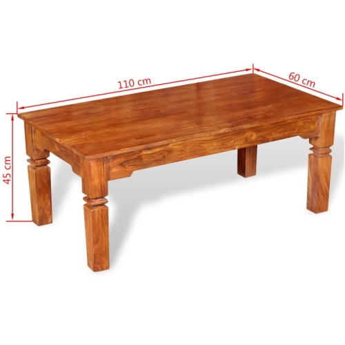 

Кофейный столик из натурального дерева 110x60x45 см