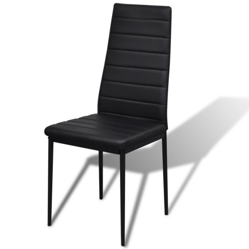

Five Piece Dining Table and Chair Set Black