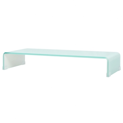 

TV stand / Elevator white crystal monitor 80x30x13 cm
