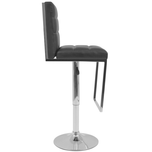 

Rotating bar stools 2 units black artificial leather