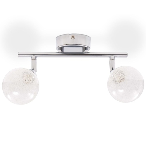 

Ceiling lamp with 2 G9 chromed screens
