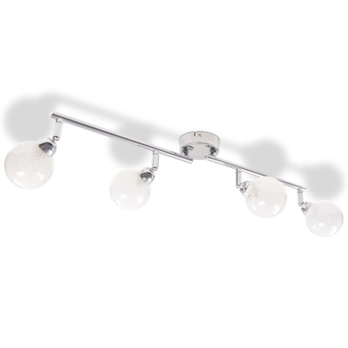  Ceiling lamp with 4 G9 chromed screens