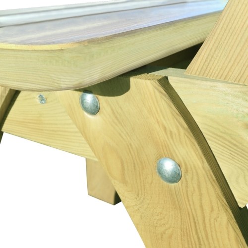 

Set garden benches pinewood 3 rooms