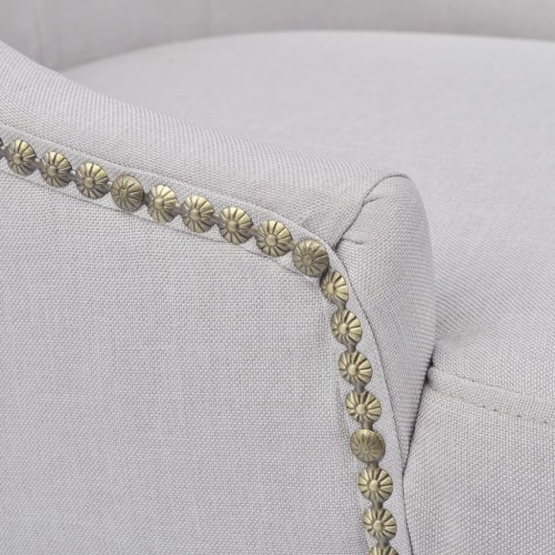 

Fabric Dining Chairs 6 pcs Cream