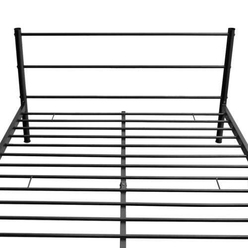 

Double bed with black metal mattress 140x200cm
