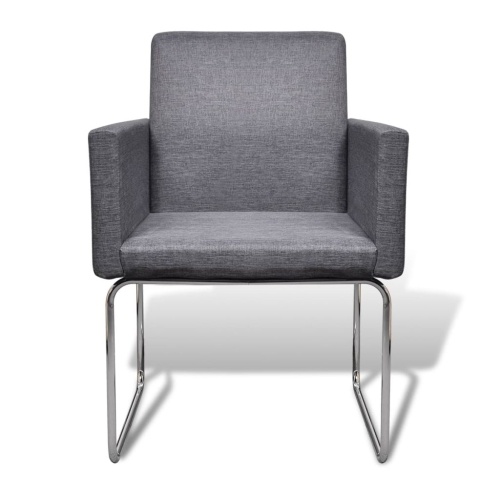 

Dining Chairs 6 pcs Fabric Dark Gray