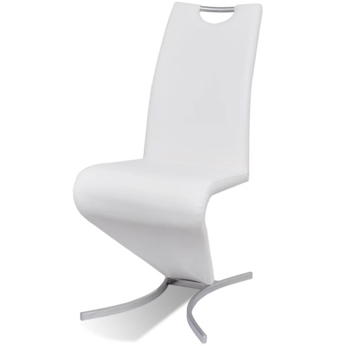 

Cantilever Dining Chairs 4 pcs Artificial Leather White