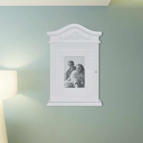 

Key cabinet with white frame