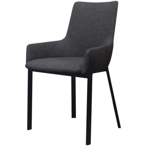 

vidaX Chairs For Dining Room 2 Pieces In Dark Grey Cloth