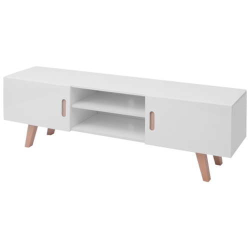 

Glossy TV stand in MDF 150x46.5x48.5 cm white