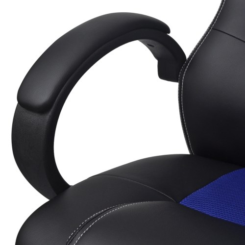 

Executive Office Chair Racing Blue Artificial Leather