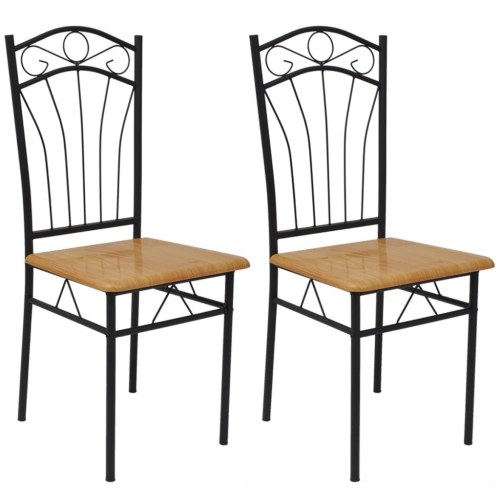 

September 2 pcs chairs light brown lunch