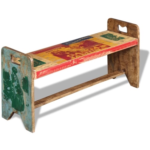 

Cola Reclaimed Solid Wood Bench 100x30x50 cm