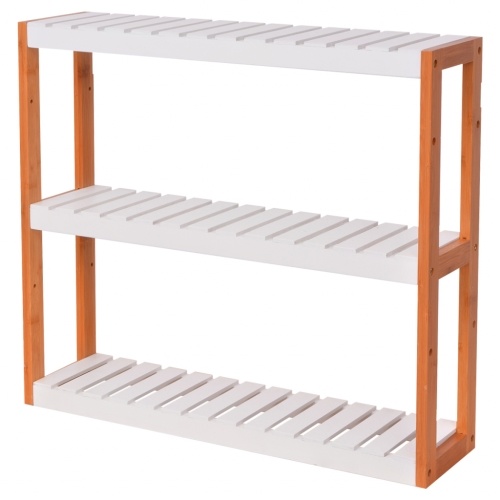 

60x15x54 см. Бамбуковые деревянные полки для ванной комнаты