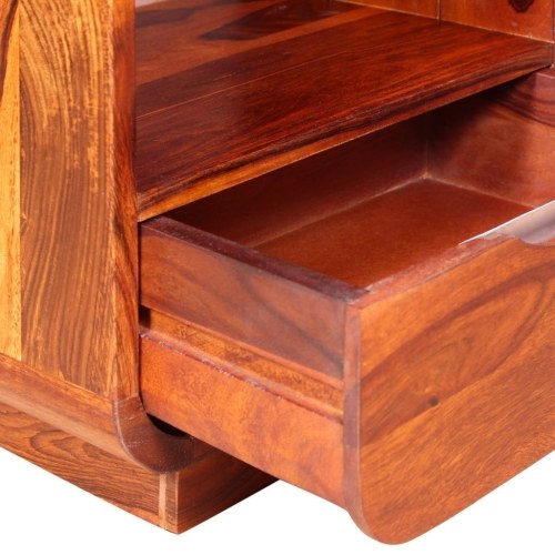 

Sheesham bedside table with solid wood drawer 40x30x50 cm