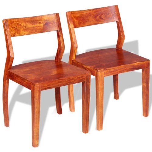 

Sheesham and Acacia Solid Wood Dining Chairs Set 2 pcs