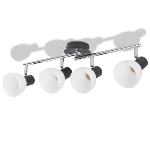 

Chandelier with 4 Spotlights E14 Black