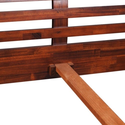 Bed Structure in Acacia Wood Brown 140x200 cm
