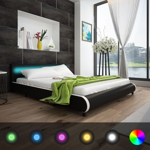

LED Искусственная кожа изголовье кровати 180 см + Вязкоупругое Матрас