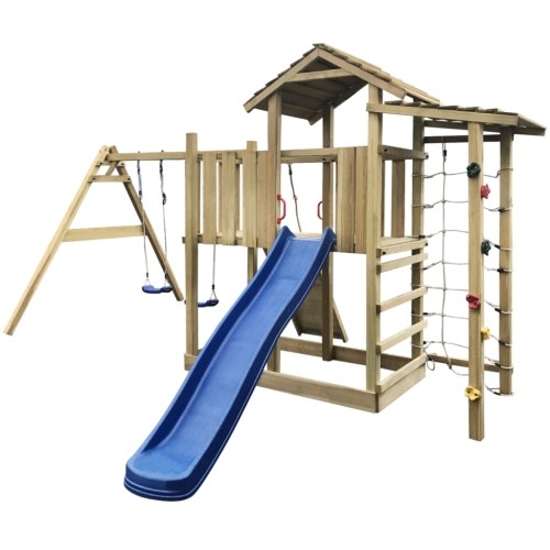 

Play Set Slide Ladder Swings 516x450x270 см в дереве