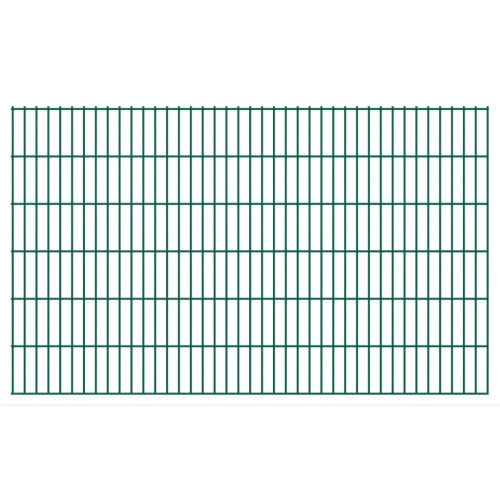 

2D garden fence panels with 2008x1230 mm green 14m stakes