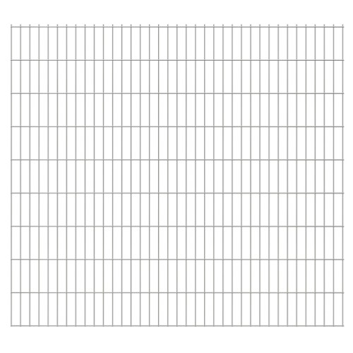 

Panels Garden fence with poles 2008x1830 mm 32 m Silver