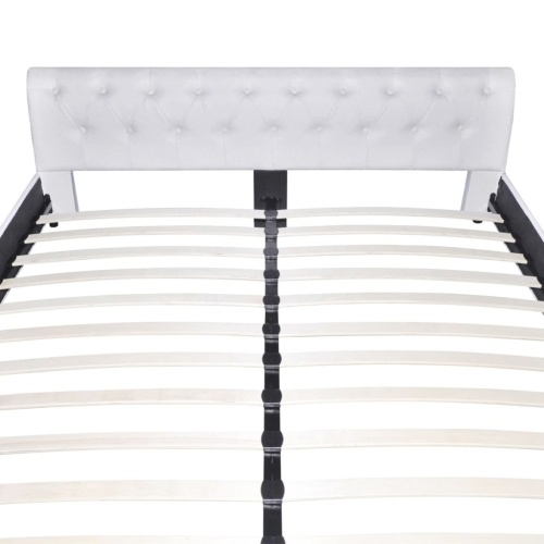 

Double Bed Viscoelastic Foam Mattress White Metal 180x200cm