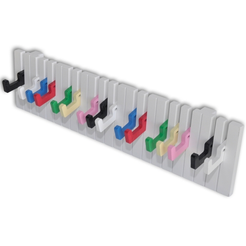 Cabides de parede Modelo Keyboard Piano 16 Hooks Colorido