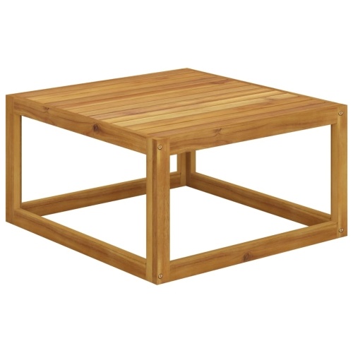 

6 Piece Garden Lounge Set with Cushion Cream Solid Acacia Wood