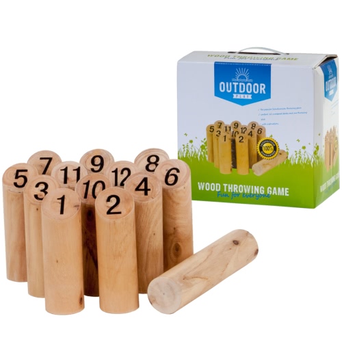 

OUTDOOR PLAY Numbers Kubb (Mölkky) Wooden Outdoor Game