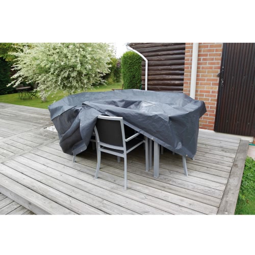 Nature Garden Furniture Cover 90 x 225 x 143 cm PE Dark Grey 6030602