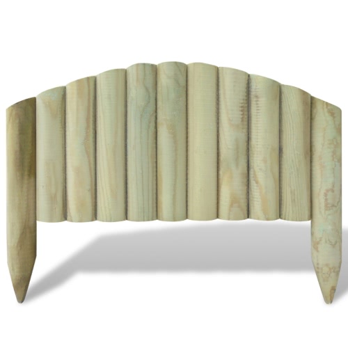 

10 pcs 60 cm Log Panel Lawn Edging with Arched Design