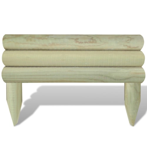 

6 pcs 60 cm Horizontal Log Panel Lawn Edging