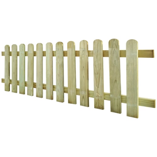 Wood Picket Fence 200 x 60 cm