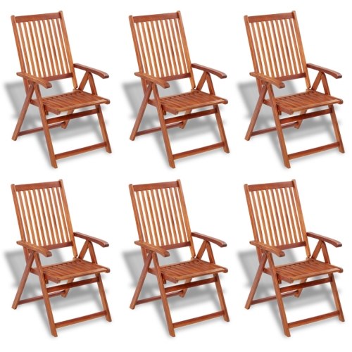 

7 pcs. Dining table Garden furniture set wood